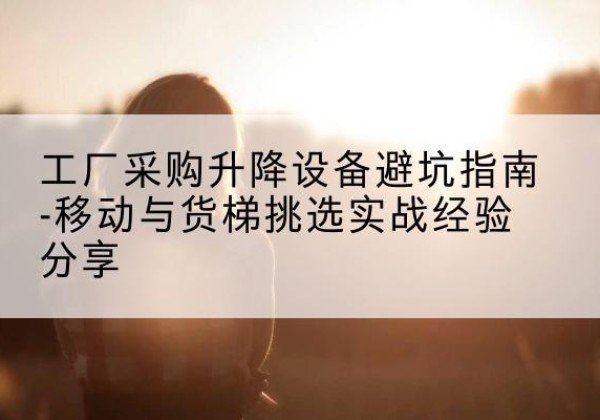 宁安移动式升降机怎么选-工厂采购升降设备避坑指南-移动与货梯挑选实战经验分享